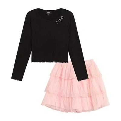 By And By Girl By&by Girl Big Kid Girls 2-pc. Skirt Set In Black