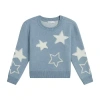 By And By Girl By&by Girl Big Kid Girls Round Neck Long Sleeve Pullover Sweater In Blue