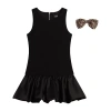 By And By Girl By&by Girl Big Kid Girls Sleeveless A-line Dress In Black