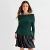 By & By By&by Juniors Womens Long Sleeve Pullover Sweater In Gray