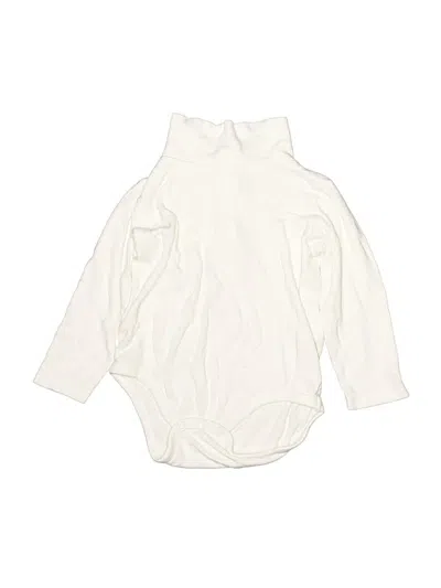 Pre-owned By & By Babies' Long Sleeve Onesie In Ivory