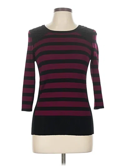 Pre-owned By & By Pullover Sweater In Purple