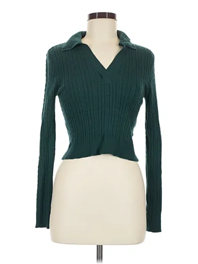 Pre-owned By & By Pullover Sweater In Teal