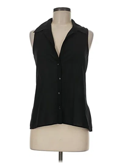 Pre-owned By & By Sleeveless Blouse In Black