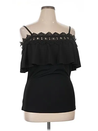 Pre-owned By & By Sleeveless Blouse In Black