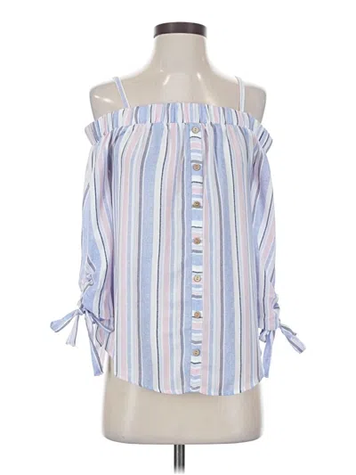 Pre-owned By & By Sleeveless Blouse In Blue