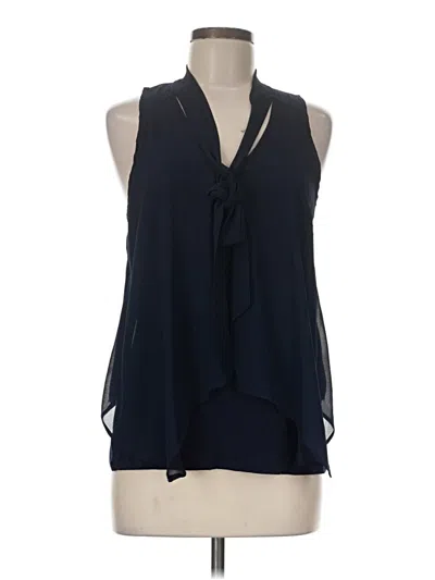 Pre-owned By & By Sleeveless Blouse In Blue