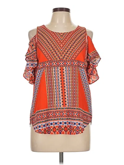 Pre-owned By & By Sleeveless Blouse In Orange