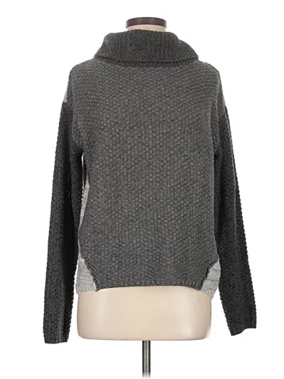 Pre-owned By & By Turtleneck Sweater In Gray