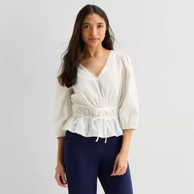 By & By By&by Womens Blouse In White