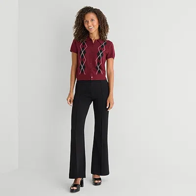 By & By By&by Womens Juniors Mid Rise Regular Fit Jean In Black