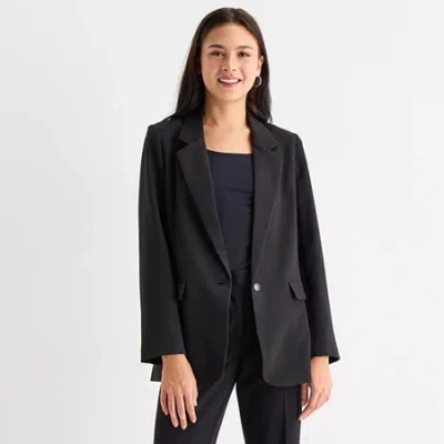 By & By By&by Womens Juniors Regular Fit Blazer In Black