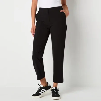 By & By By&by Womens Juniors Slim Mid Rise Ankle Pant In Black
