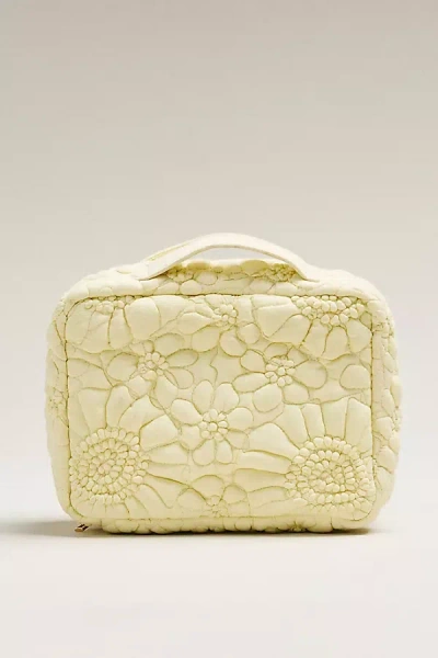 By Anthropologie Quilted Floral Hanging Cosmetic Bag