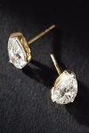 By Anthropologie 2ct Pear-cut Diamond Post Earrings In Gold