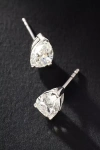 By Anthropologie 2ct Pear-cut Diamond Post Earrings In Silver