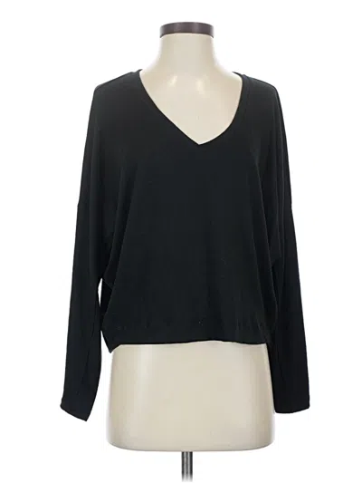 Pre-owned By Anthropologie 3/4 Sleeve T-shirt In Black