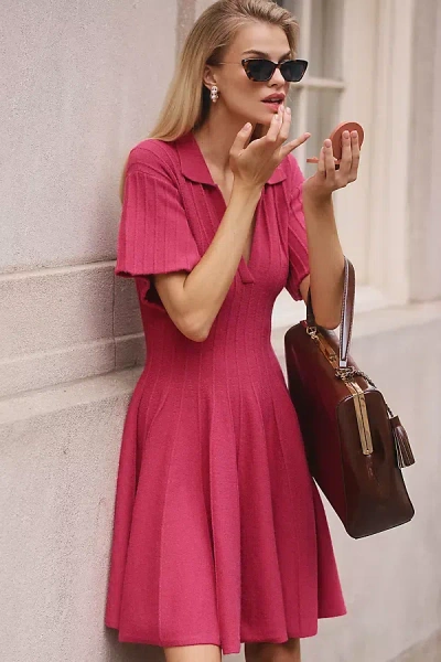 By Anthropologie A-line Mini Sweater Dress In Multi