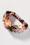 By Anthropologie Abstract Print Twist Headband In Pink