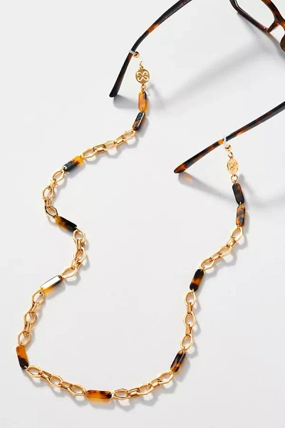 By Anthropologie Acrylic Eyewear Chain In Gold