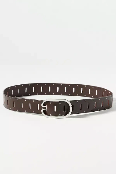 By Anthropologie Adjustable Loop Belt In Brown