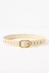 By Anthropologie Adjustable Notch Belt In Beige