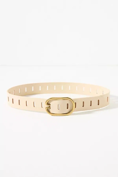 By Anthropologie Adjustable Notch Belt In Beige