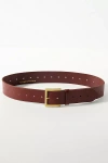 By Anthropologie Adjustable Square Buckle Belt In Brown