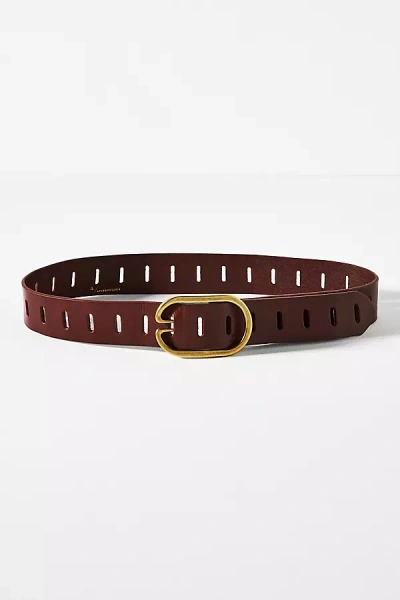 By Anthropologie Adjustable Waist Belt In Brown