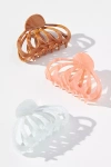 By Anthropologie Aimee Claw Hair Clip Set In Blue
