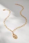 By Anthropologie Amor Oval Pendant Necklace In Gold