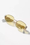 By Anthropologie Anglo Swiggle-arm Metal Sunglasses