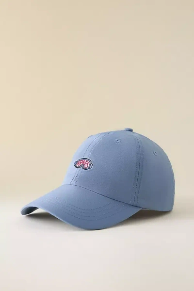 By Anthropologie Après Embroidered Cotton Baseball Cap In Blue