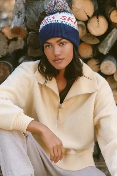 By Anthropologie Après Ski Pom Pom Beanie In Blue