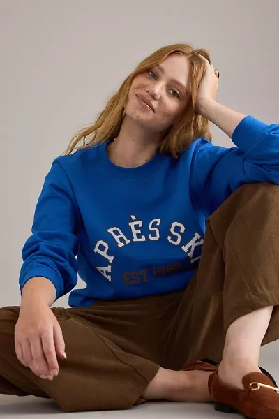 By Anthropologie Après Ski Sweatshirt In Blue