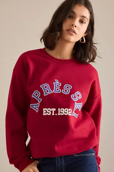 By Anthropologie Après Ski Sweatshirt In Red