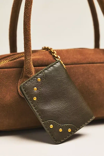 By Anthropologie Arina Leather Keychain Card Wallet In Brown