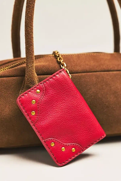 By Anthropologie Arina Leather Keychain Card Wallet In Brown