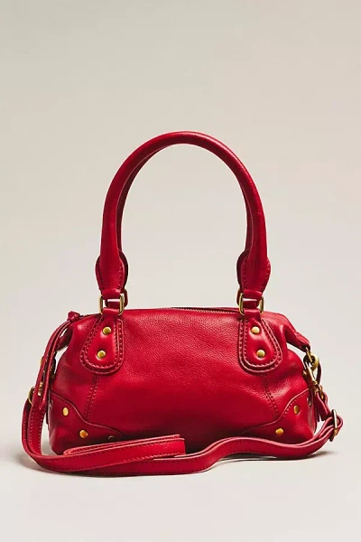 By Anthropologie Arina Leather Mini Satchel In Red