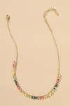 By Anthropologie Assorted Beaded Charm Short Necklace In Multi