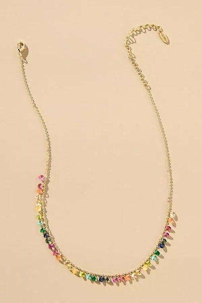 By Anthropologie Assorted Beaded Charm Short Necklace