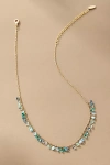 By Anthropologie Assorted Beaded Charm Short Necklace In Blue