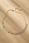 By Anthropologie Assorted Beaded Charm Short Necklace In Clear