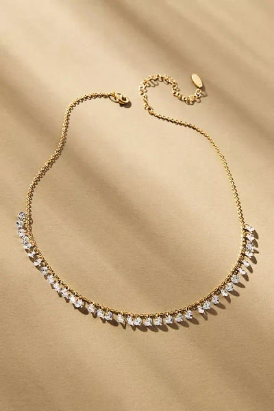 By Anthropologie Assorted Beaded Charm Short Necklace In Clear