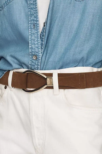 By Anthropologie Asymmetrical Low-slung Belt In Brown