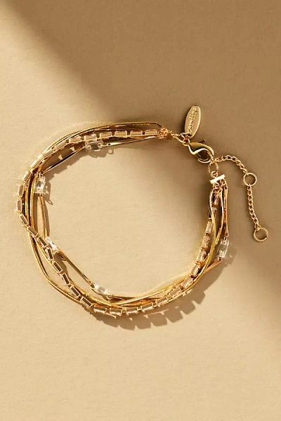 By Anthropologie Baguette Crystal Bracelet