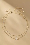By Anthropologie Baguette Crystal Necklace