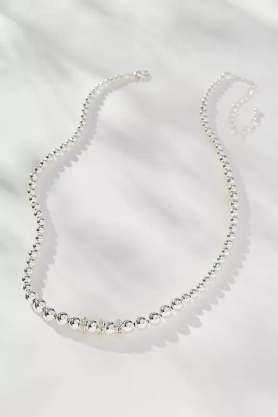 By Anthropologie Ball Chain Necklace In Metallic