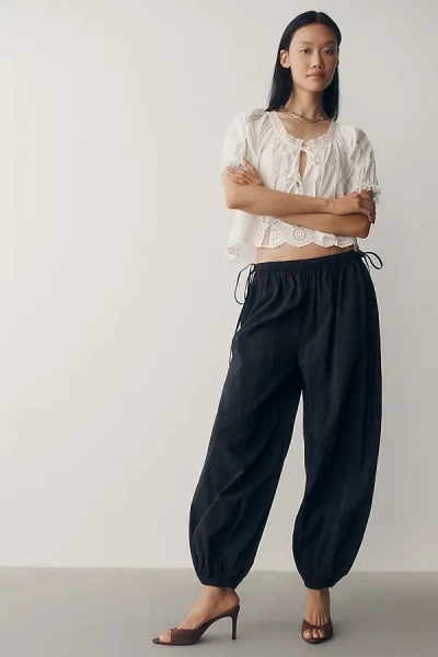 By Anthropologie Balloon Parachute Pants In Black