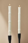 BY ANTHROPOLOGIE BAMBOO TAPER CANDLES, SET OF 2
